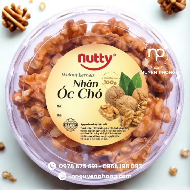 Tem nắp hộp óc chó